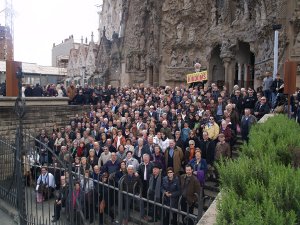 Foto grup riudoms a Sagrada Familia